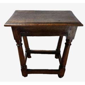 17th Century Oak Stool 