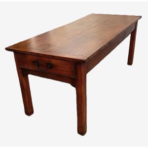19th Century Country Table In Cherry Wood