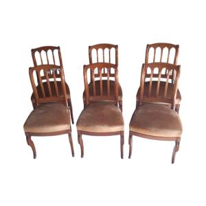 Lots Of 6 Dining Style Chairs In Cherry
