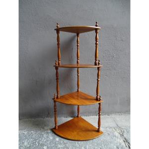 Shelf / Wall Corner In Walnut 19th