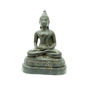 Buddha In Cast Iron Late 19th Thailand