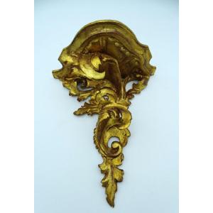 Small Console In Gilded Wood Italy 20th