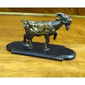 Small Bronze Goat 19th