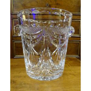 80s Crystal Champagne Bucket