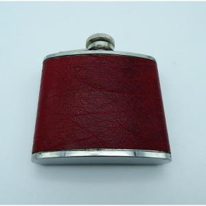 Steel And Leather Flask 80s