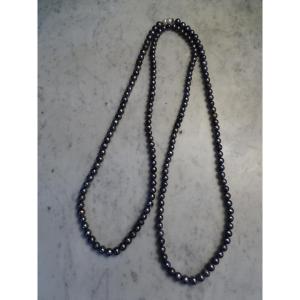 Black Freshwater Pearl Necklace 20th