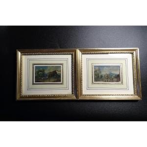 2 Small Paintings 18th