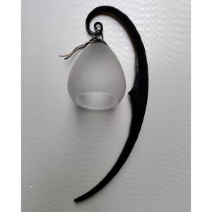 Schneider Moon Wall Lamp Art Déco