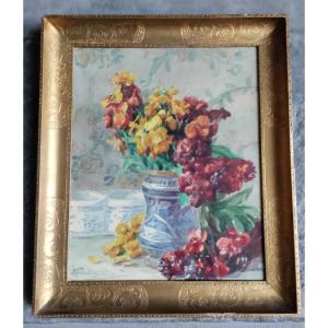 Saubiez-euber Watercolor Flowers 20th