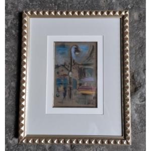 H. Deloras Pastel View Of Paris 20th