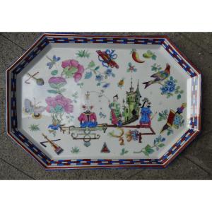 Large Porcelain Tray End Of 19th