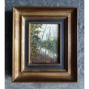 J.m.g Dunoyer Oil On Canvas Saint Paul De Vence