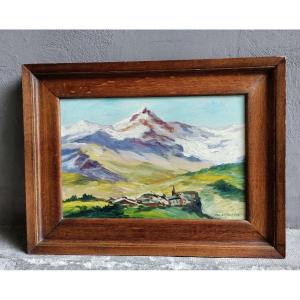 Guy Leflorentin Oil On Panel La Meige And La Grave 20th