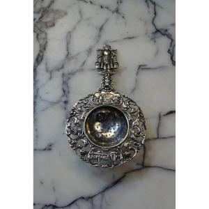  Dutch Silver Tea Strainer Spoon Late19th
