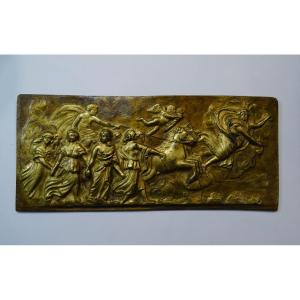  Gilt Iron Plate Depicting Aurora And Apollon 19th