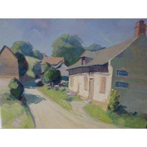 Village Houses Painting 20th