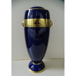 Art Deco Vase Earthenware From Tours
