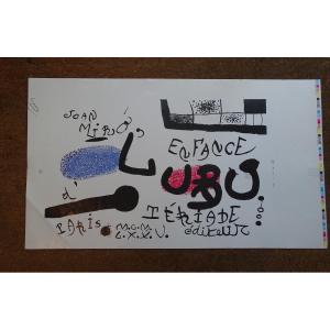 Poster By Miro The Childhood Of Ubu