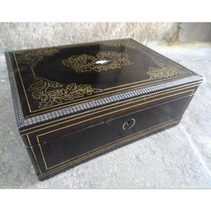 Rosewood, Ivory And Brass Fillet Case