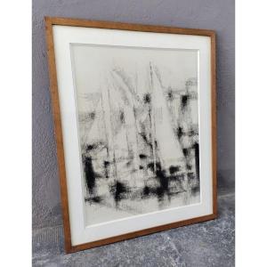 Large Charcoal Sailboats