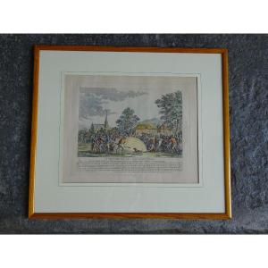 Engraving Chute Du Ballon De Monsieur De Montgolfier
