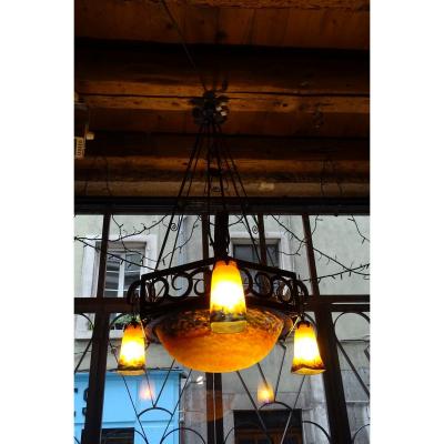 Muller Art Deco Chandelier