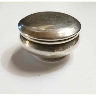 Small Pill Box In Silver 20th