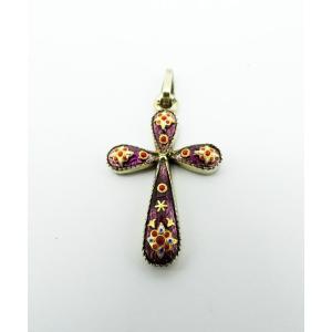 Cross In Bresse Enamels 19th