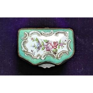 Small Fly Box, 18th Century, In Painted Enameled Copper