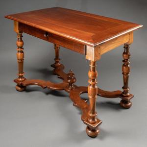 Gaïac And Mahogany Table Louis XIV Period