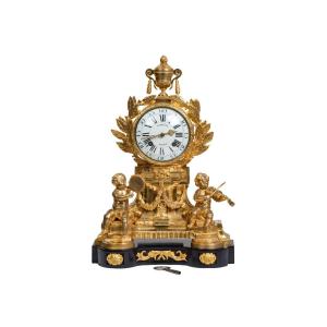 Musicians Children Clock    Period Louis XVI