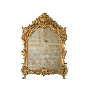Gilded Wood Mirror Louis XV Period