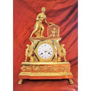 Pendulum In Gilt Bronze Empire Period