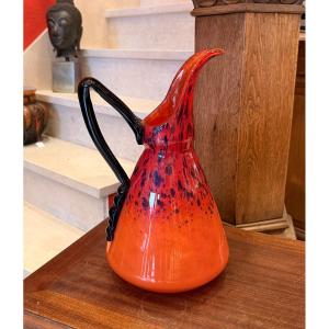 Schneider Pitcher French Glass 