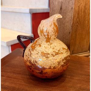 Schneider French Glass Ball Pitcher 