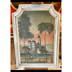 Decorative Painted Panel, 18th Century 