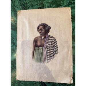 Olivier Ratody (ratodiarivony 1894 ), Suite Of Watercolors On Silk