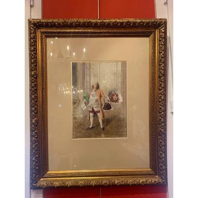 Louis Emile Adan - Watercolor