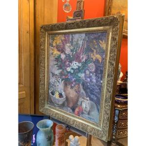 Paul Hanneaux - Still Life, Vase And Flowers