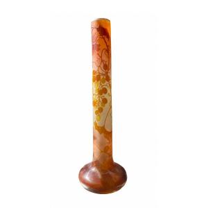Galle Tube Vase - XXth