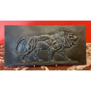 Lion Bas-relief Bronze - Dumpsters