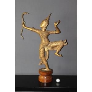 Sculpture Of Prince Rama In Bronze Circa 1950