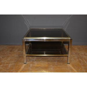 Square Coffee Table By Willy Rizzo Circa 1970