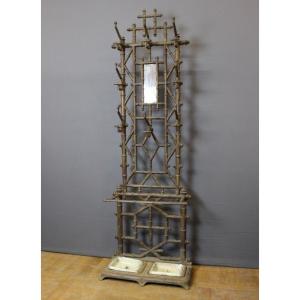 Cast Iron Coat Rack In Imitation Of Bamboo Circa 1900