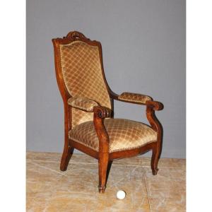 Napoleon III Child Armchair In Mahogany Late XIX