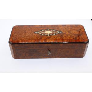 Napoleon III Period Box In Marquetry Late 19th Century
