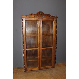 Hanging Showcase In Walnut XIX