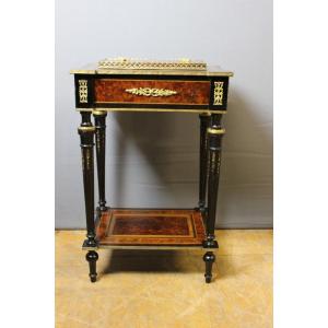 Napoleon III Period Planter In 19th Century Marquetry