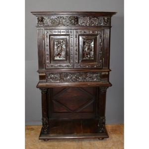 Small Walnut Cabinet Partly XVII Century 