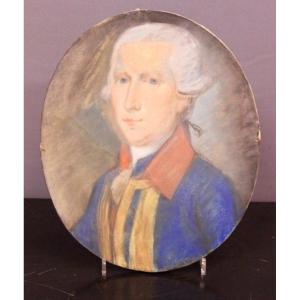 Portrait Of A Man In Pastel Early 19th Century